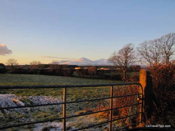 northern ireland, snowy landscape