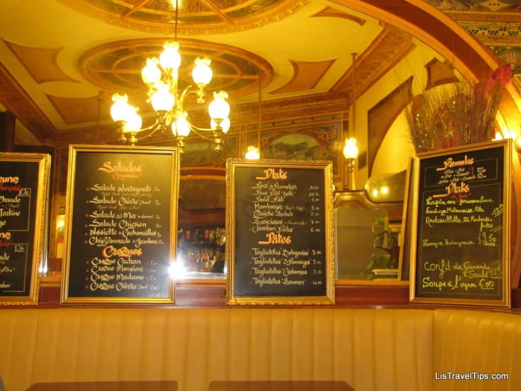 Paris restaurant interior