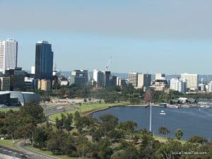 Perth's Swan River - location of the Australia Day fireworks